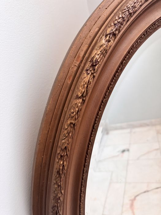 Vintage Espelho Grande Oval