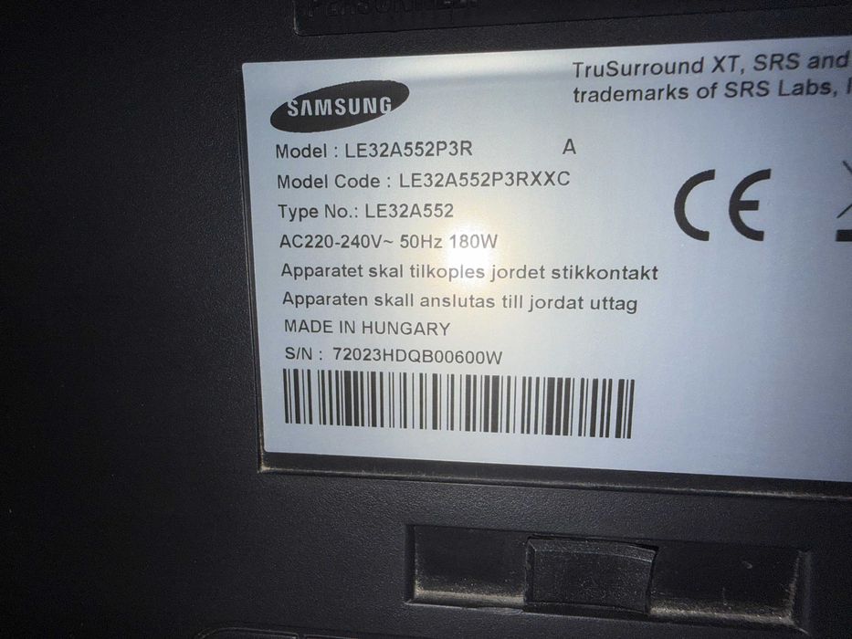 Telewizor Samsung 32 cale LE32A552P3 pilot obrotowa podstawa Super