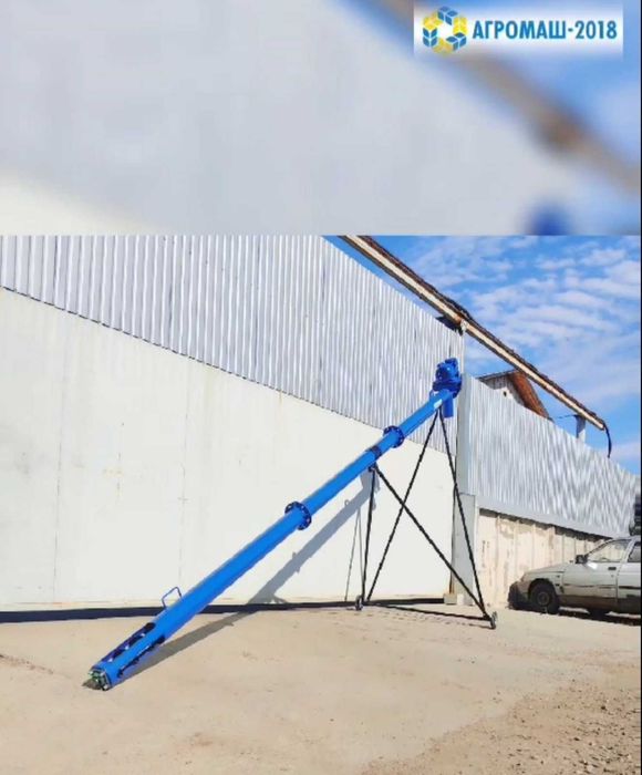 Шнековый навантажувач 159мм*8м*б/дв, шнековий погрузчик зерна, шнек