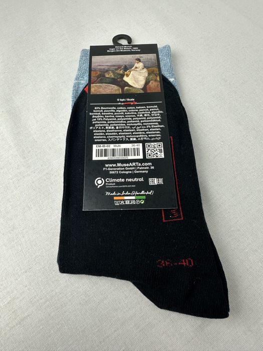 Musearta skarpetki z motywem Edvard Munch