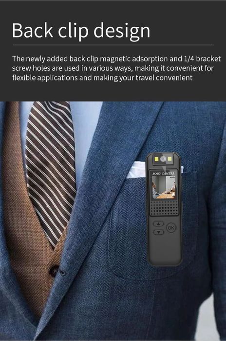 Боді камера міні камера диктофон прихована