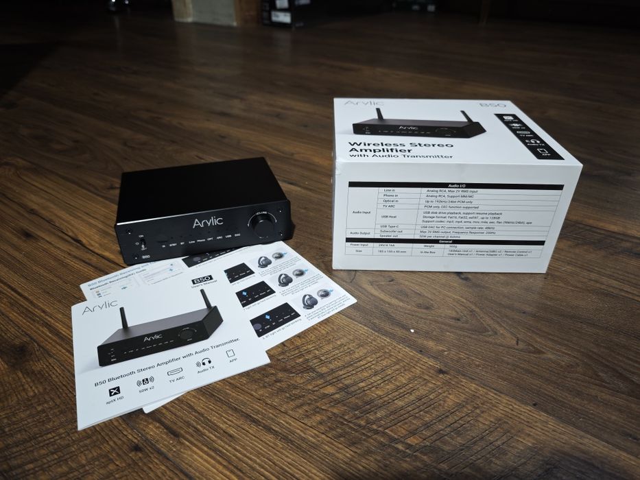 Nowy wzmacniacz stereo Arylic B50 z bluetooth