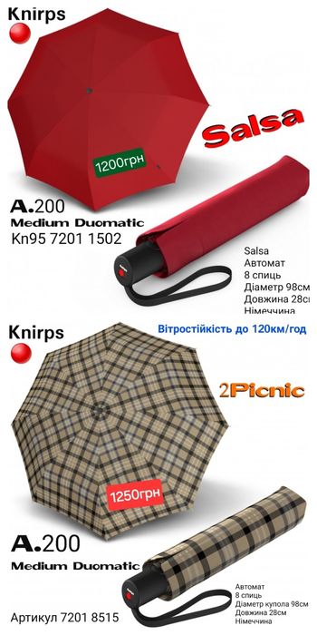 Парасоля жіноча Зонт женский Knirps мужской Автомат Вітростійкий
