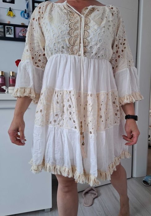 Letnia sukienka zwiewna boho