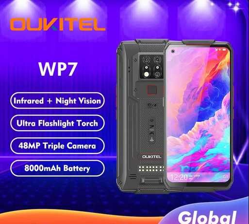 Oukitel WP7. 6Gb/128Gb, FHD+, 8000Ma, NFC, 48Mp+Камера нічного бачення