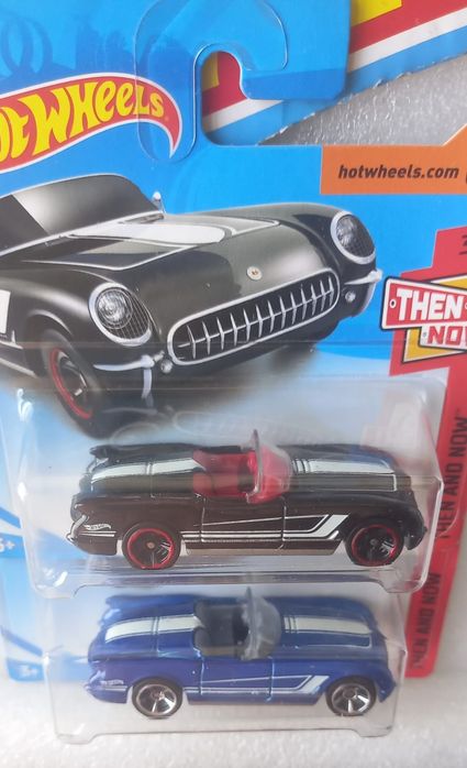 Conjunto 2 , 55 corvette hot wheels