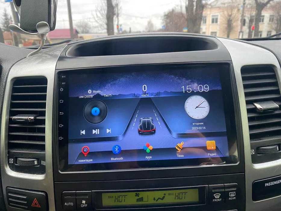 Штатна магнітола Land Cruiser Prado 100, 120, 150 IPS CarPlay Android