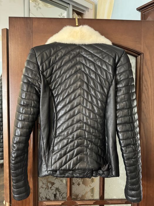 Куртка кожа, воротник норка МЛ