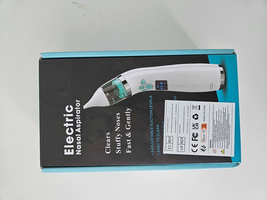 Aspirador Nasal Elétrico para Bebé – Novo, Nunca Utilizado