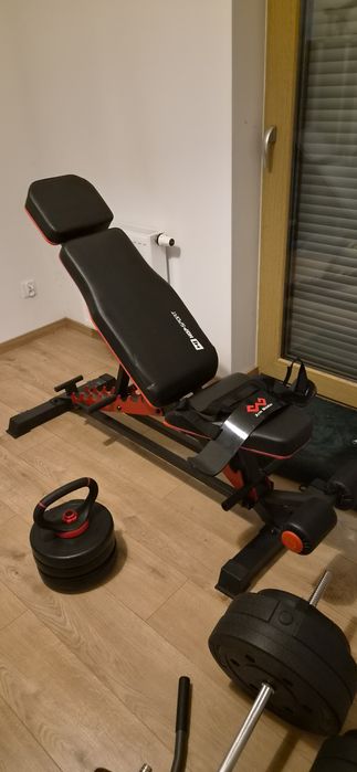 Ławka treningowa regulowana skośna, składana ławeczka do ćwiczeń