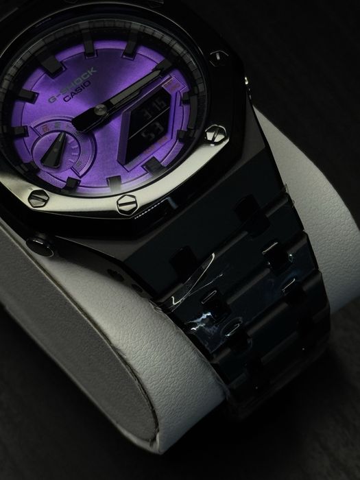 Casio G Shock 2100 purple Кастом Оригінал часы мужсие металевий custom