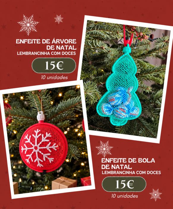 Enfeites Natal 3d