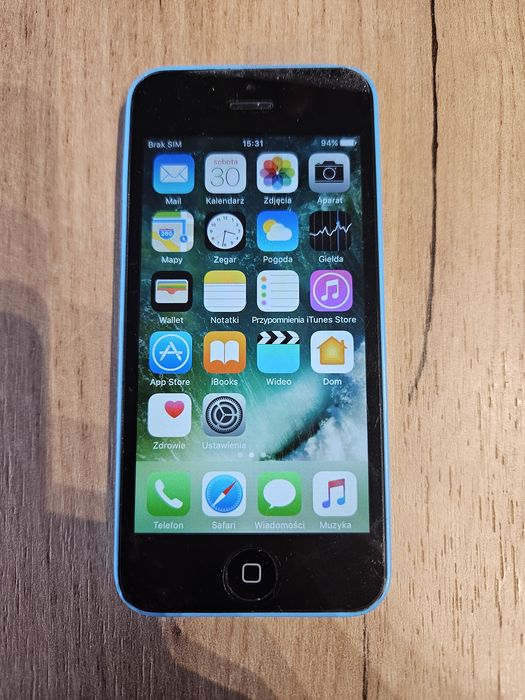IPHONE 5C niebieski