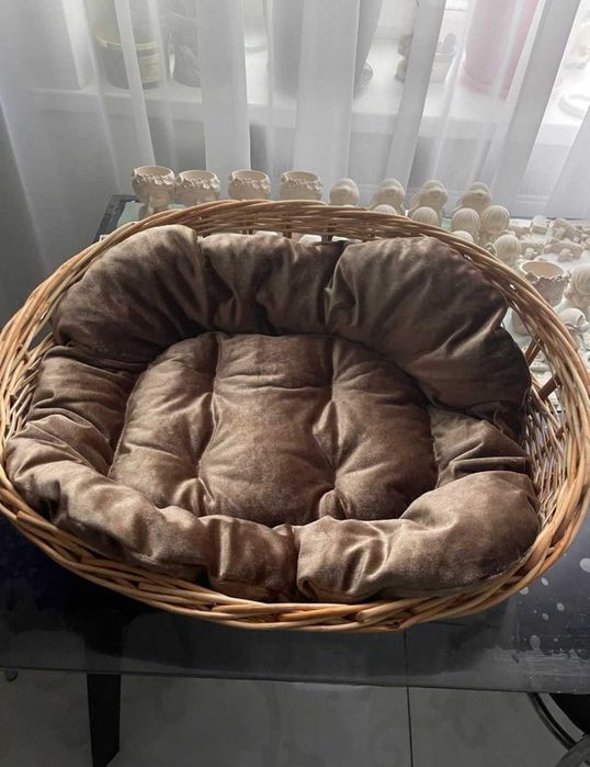 лежак. для ваших улюбленців собачок та котиків з натуральної лози.