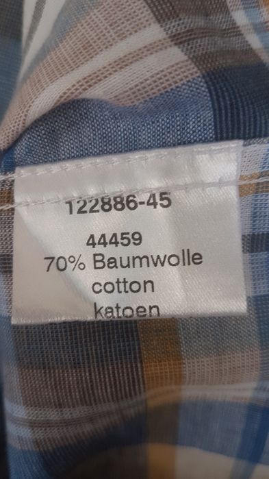 Мужская рубашка DOMESTICATE CLASS XL  коттон 70%+лен 30%