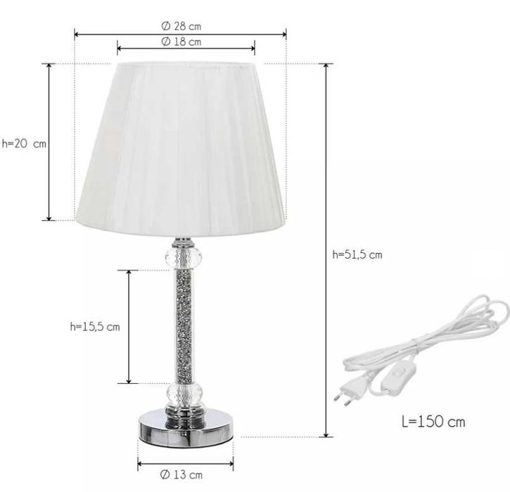 Lampa stołowa Messa MSK 185 - NOWA - NIEUŻYWANA