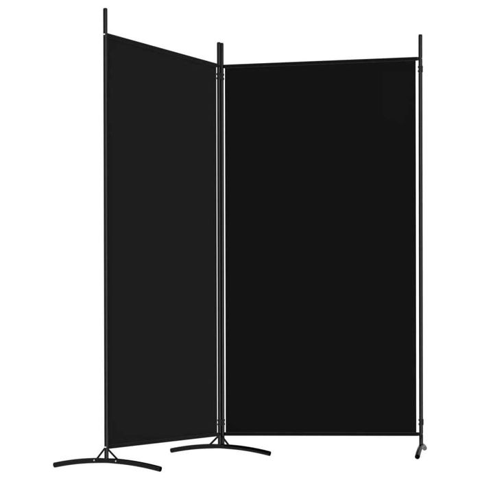 NOVO - Divisória de quarto com 2 painel 175x180 cm preto tecido