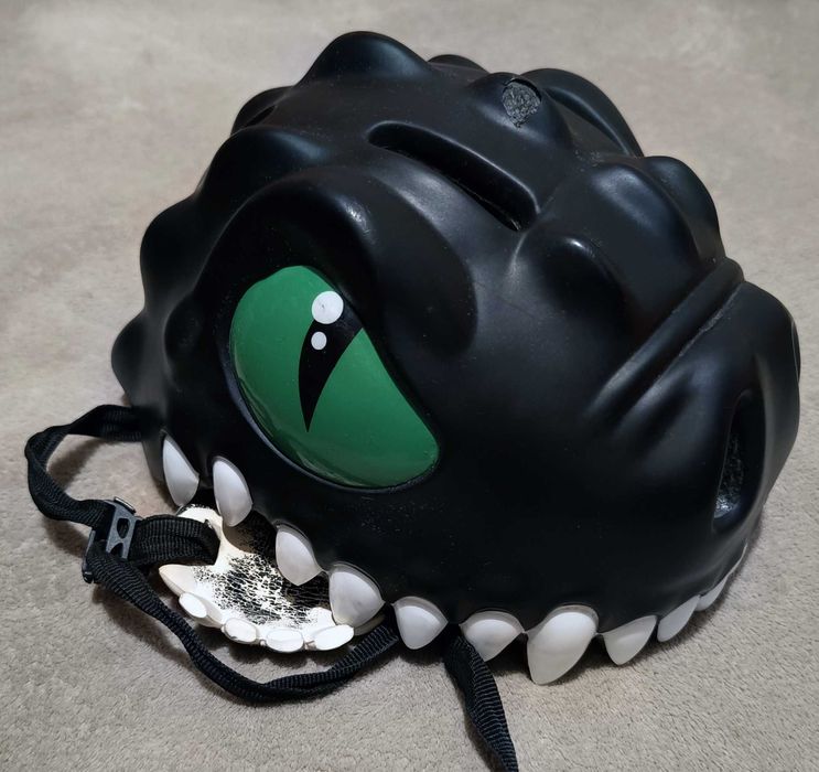 Дитячий шолом Crazy Black Dragon для роликів та велосипеда (49-55 см)