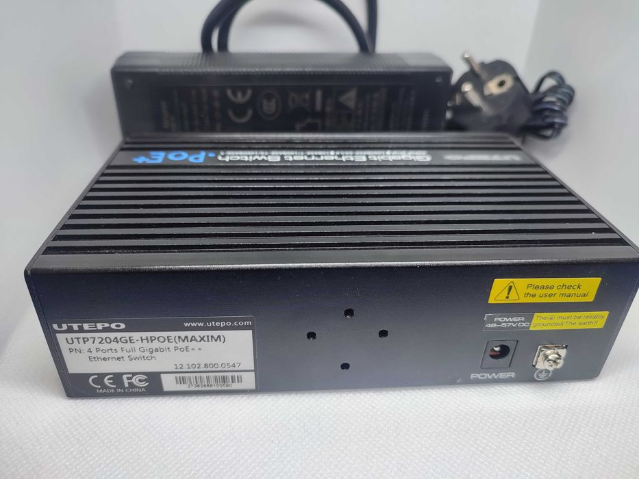 Gigabit PoE-комутатор Utepo UTP7204GE-HPOE з 4 портами PoE
