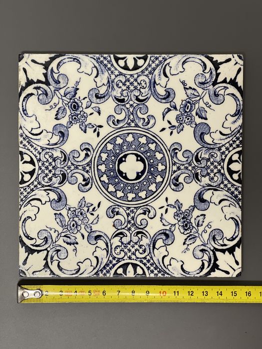 Azulejo Padrão Azul Lusitania