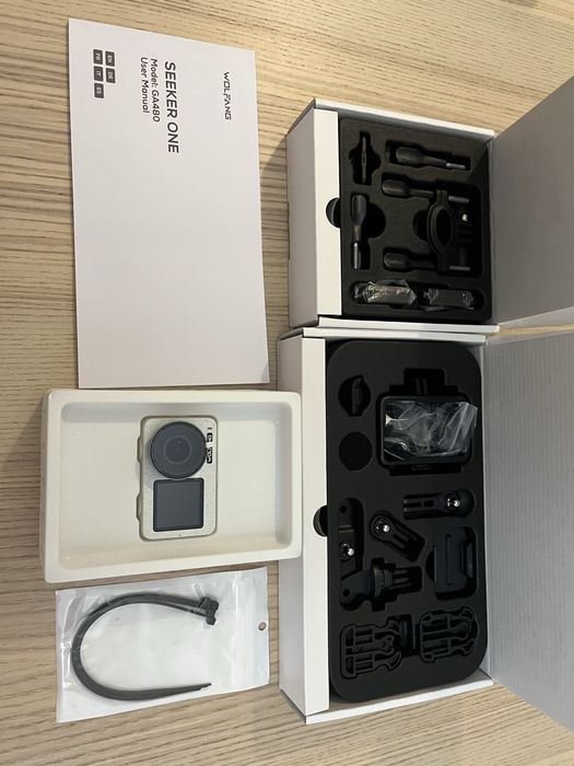 WOLFANG Seeker One GA480 – Câmera de Ação 4K com Acessórios