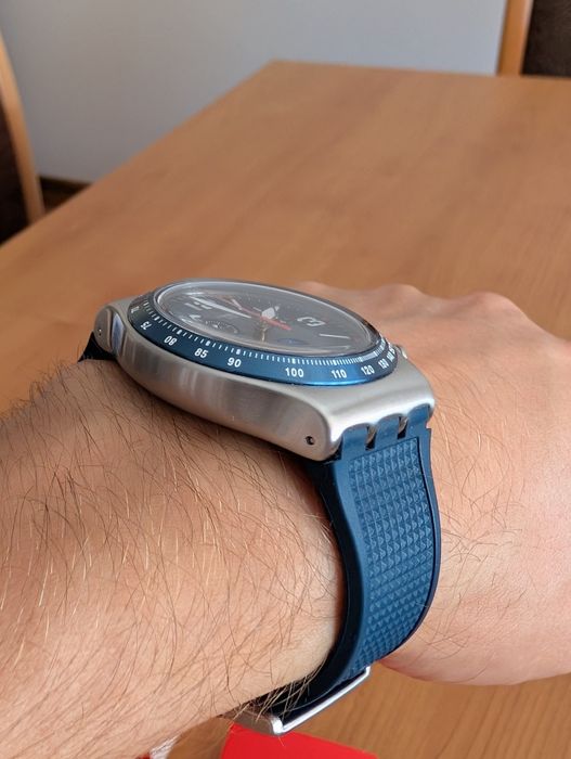 Swatch Irony BLUE GRID (YVS454) stan bdb