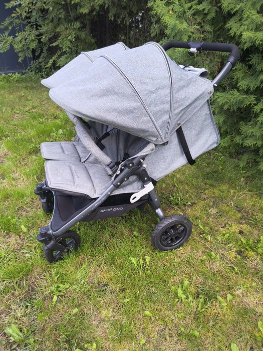 Wózek bliźniaczy / rok po roku Valco Baby Snap Duo Sport | Grey Marle