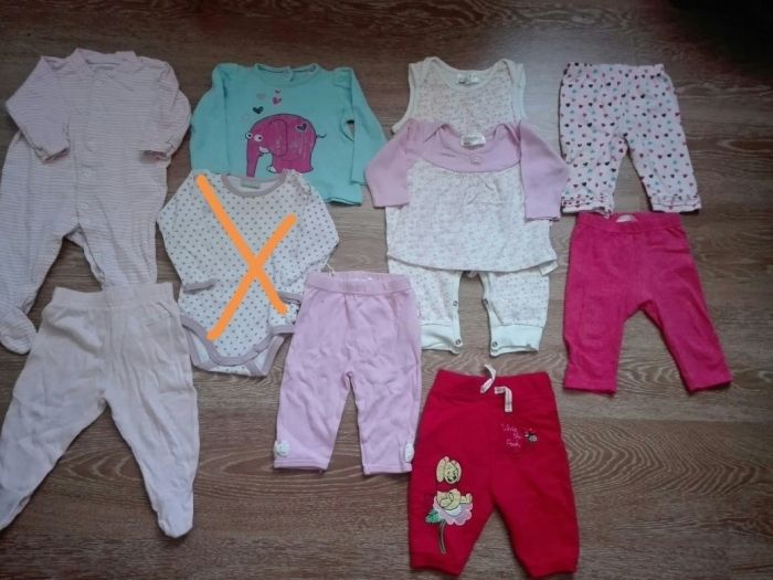 Zestaw ubranek dla dziewczynki 68