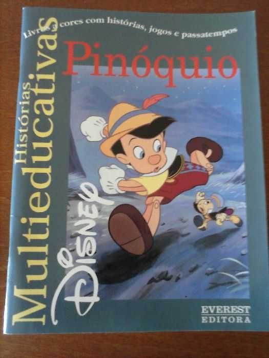 Pinóquio livro com história e jogos