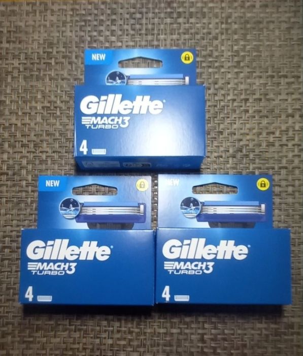 Gilette mach3 turbo 4 катріджа