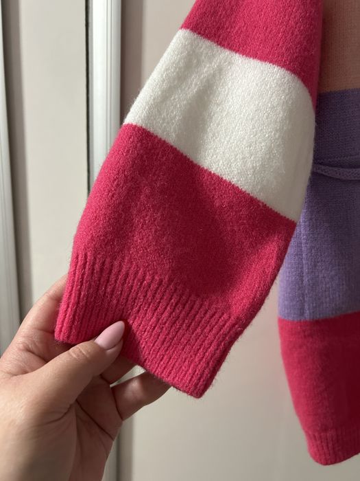Sweter w paski XXL