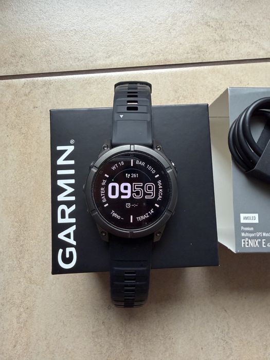 Garmin Fenix E 47mm Amoled Gwar. 26.06.2028r