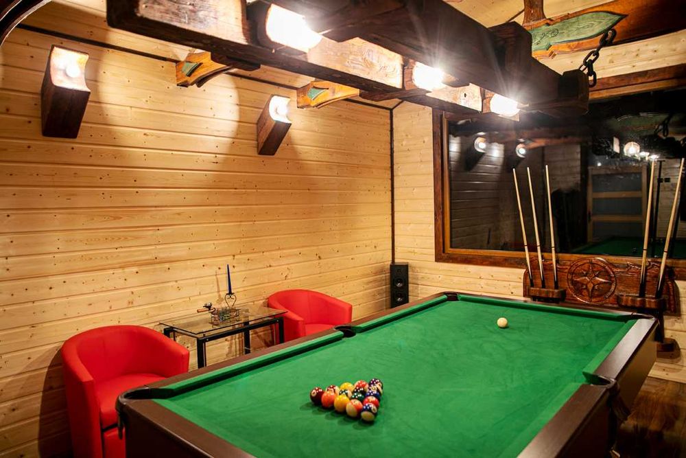 Domek SÓWKA w Lesie Jeziora BASEN Bilard Bania Sauna KASZUBY zapraszam