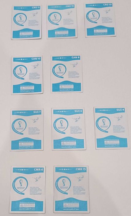 Cromos caderneta mundial 2022