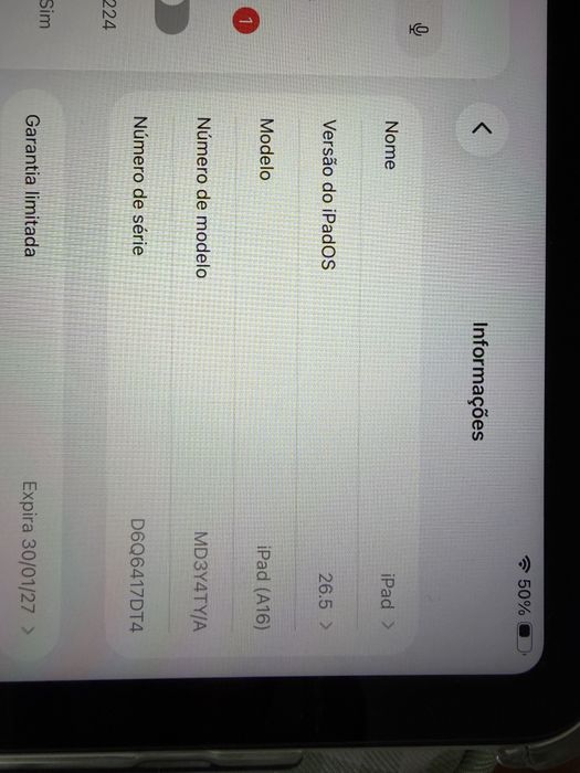 Ipad A16 128GB com garantia