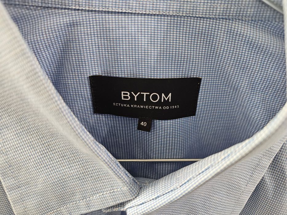 Koszula BYTOM Slim-Fit K40 W176/182 Bawełna 100% jasno niebieska NR05