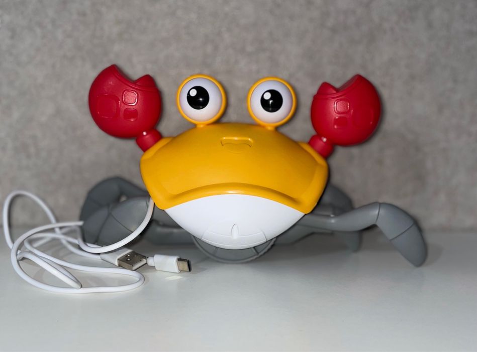 Інтерактивна іграшка краб-втікач на usb зарядці