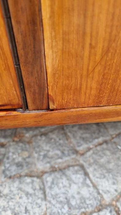 Komoda Sideboard Design PRL Lata 60 Fornir