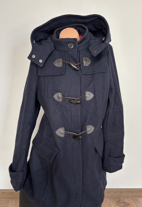 Elegancki plaszcz damski Tommy Hilfiger L 40 welna wiskoza