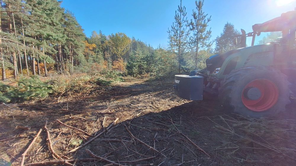 Mulczowanie,Wycinki drzew,Mulczer Leśny Wgłębny,Koparka gąsienicowa