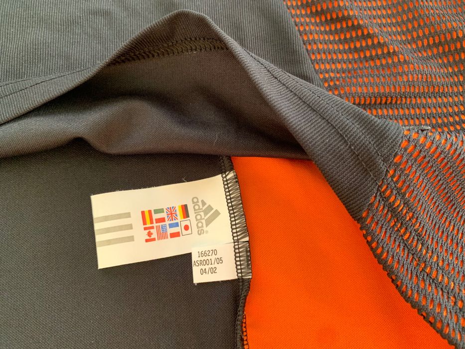 Camisola Oficial alternativa preta e laranja Benfica Adidas 2003, 2004