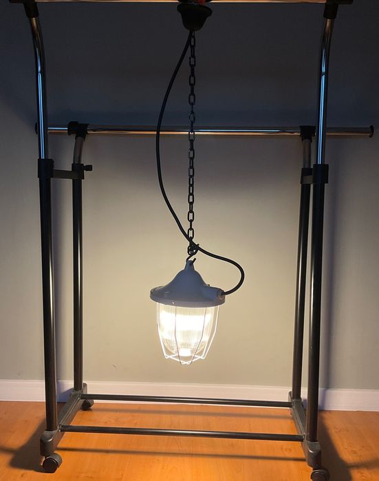 Lampa loft biała
