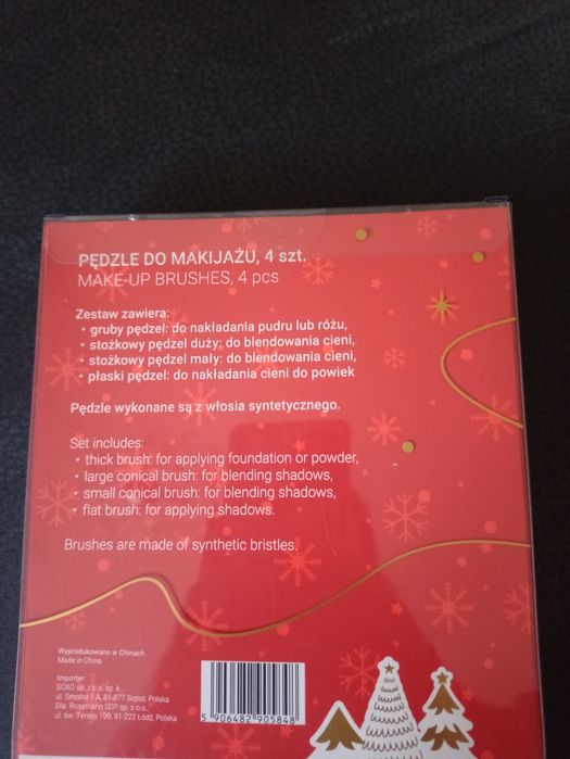 Zestaw pędzli do makijażu 4szt eloy