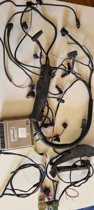 Instalacja wiązka silnika swap BMW 3.0D M57 184 193 sterownik immo off
