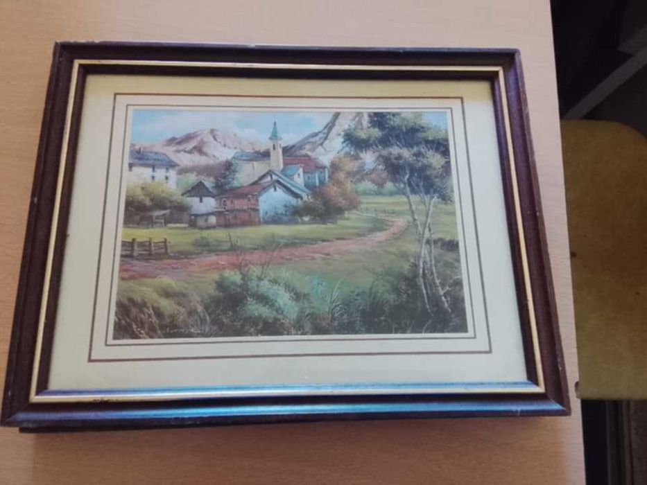 dois quadros de paisagens