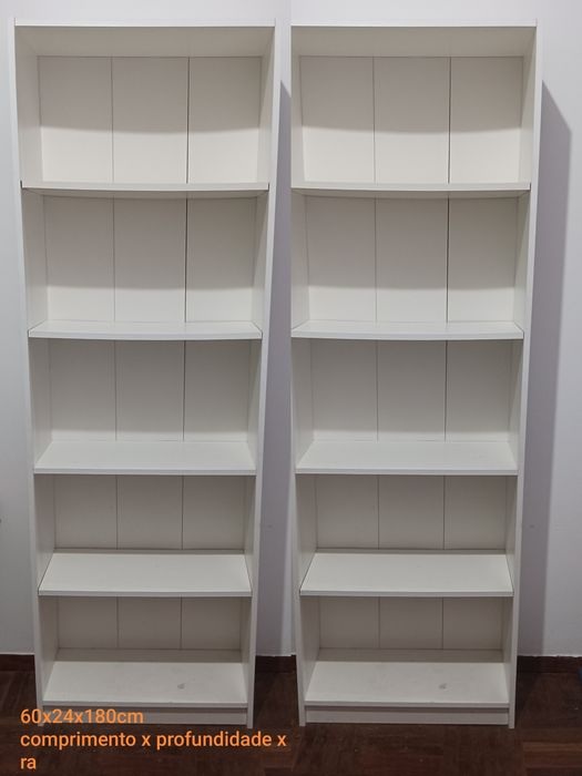 Estante Branca – 4 Prateleiras | 60 x 28 x 180 cm