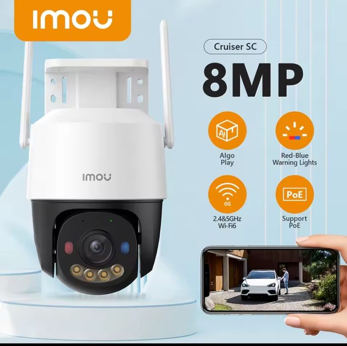 WiFi Відеокамера 4K Imou Cruiser SC 8MP (IPC-K7FP-8VON) WiFi6/RG45/PoE