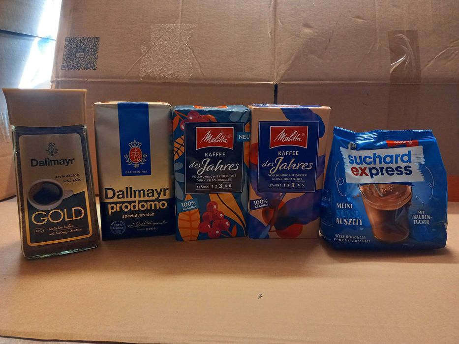 Kawa mielona 500gr Dallmayr, Melita, Kakao Suchard express