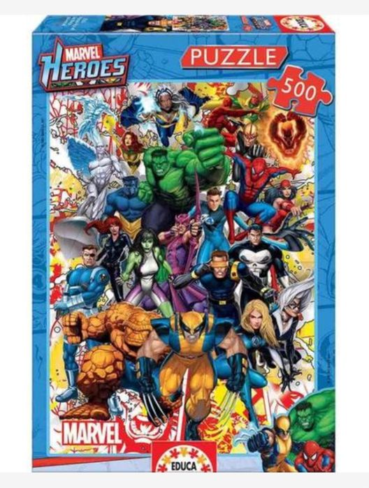 Puzzle Marvel SUPER HERÓIS - 500 Peças