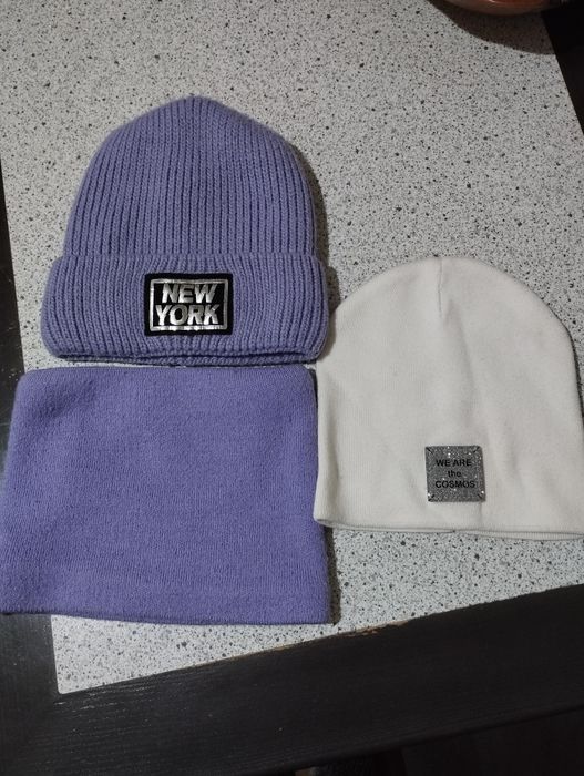 Набір зимовий і весняна шапки